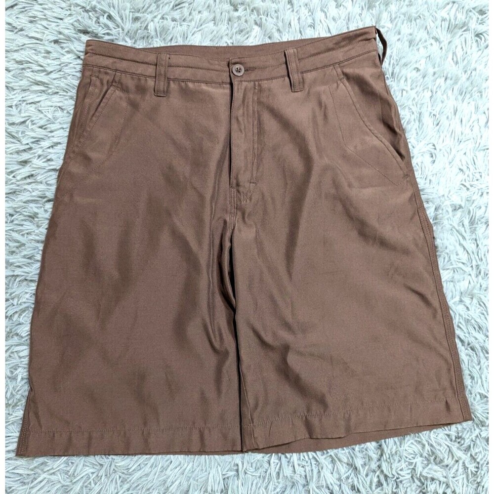 Horny Toad Shorts Mens Size 32 Brown Phone Pocket Chino Golf Hiking Fishing